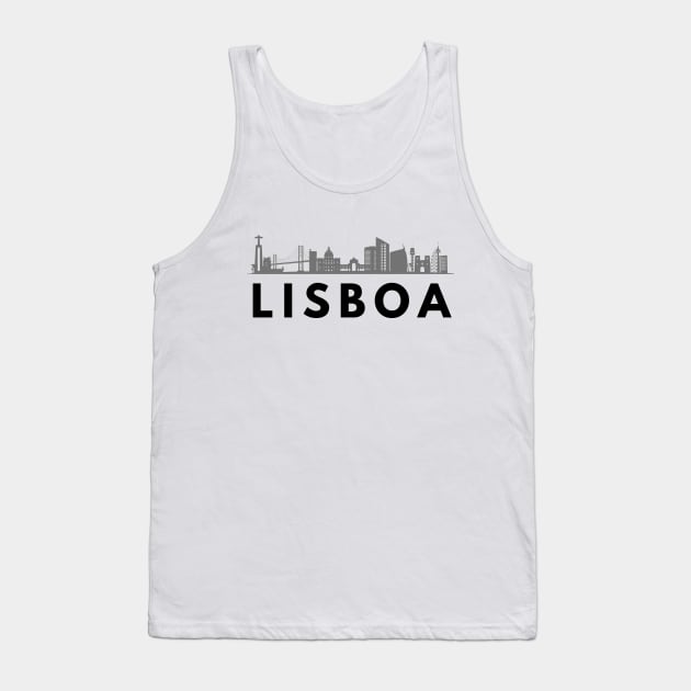 Lisboa (Lisbon City, Portugal) Tank Top by Lisbon Travel Shop